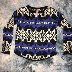 Aztec Print Sweater